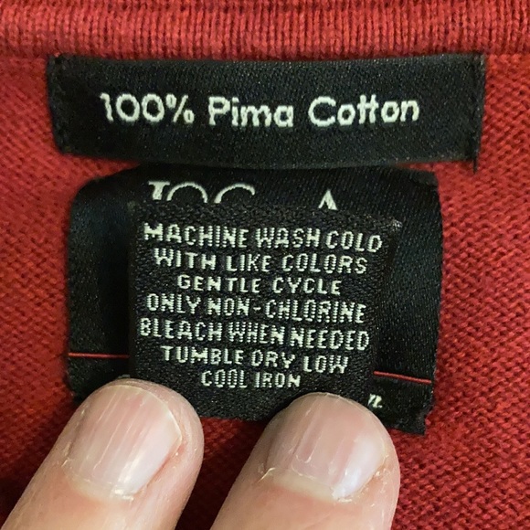 Jos. A. Bank Crimson Long Sleeve Button Sweater - Picture 3 of 4